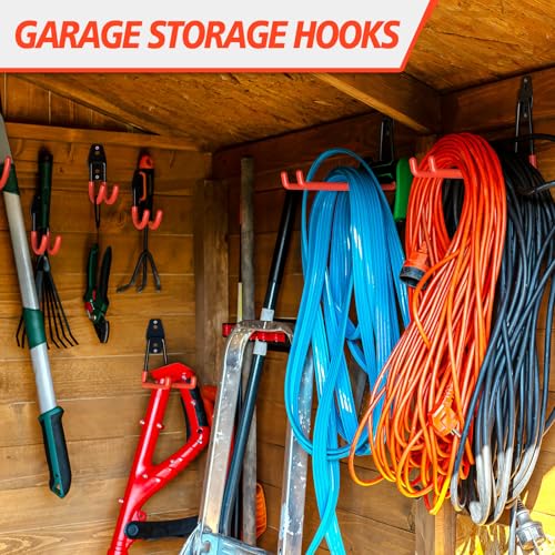 20-Pack Heavy Duty Garage Hooks for Storage & Hanging Items - Image 3