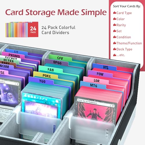 4-Row【3200+】 Trading Card Storage Box, Card Organizer - Image 6