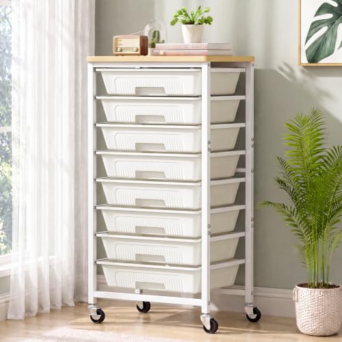 caktraie 8-Drawers Rolling Cart, Craft Storage Utili | Pull Out Organi - Image 2