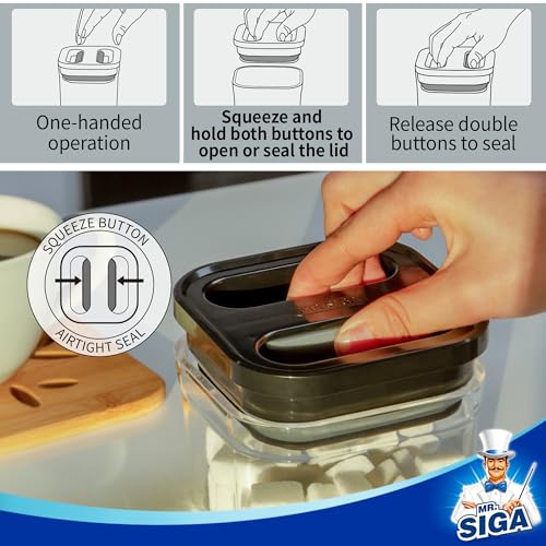 MR.SIGA 4 Pack Airtight Food Storage Container Set, BPA Free - Image 5