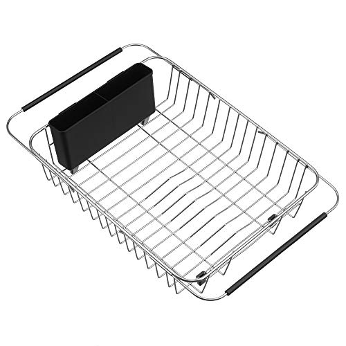 SANNO Expandable Dish Drying Rack Over the Sink Dish Drainer Dish - Image 2