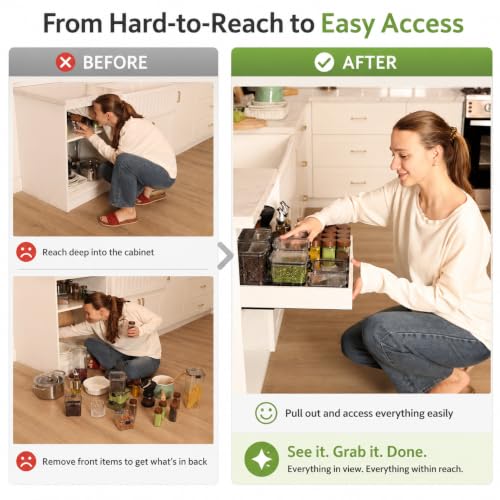 Fokyfok Pull out Cabinet Organizer,Expandable,No Dri | All Products - Image 5