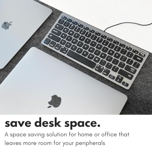 Macally Small USB Wired Keyboard for Mac and Windows - Image 3