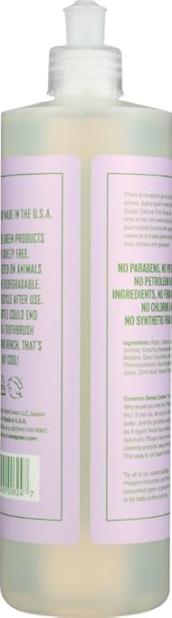 Rebel Green Dish Soap Lavender Grapefruit, 16 oz