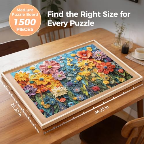 ALL4JIG 1500 Piece Rotating Puzzle Board with 4 Drawer - Image 3