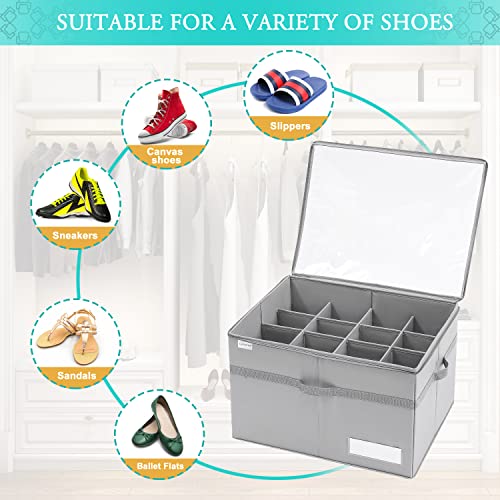 LUVHOMEE Shoe Organizer for Closet, Fits 16 Pairs - Image 4