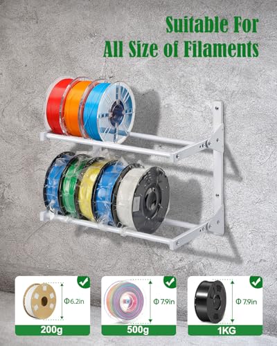 AHOWPD Wall Mount Filament Storage Rack- Wall Mount 3D - Image 4