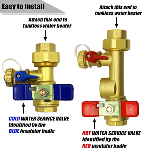 3/4 Inch IPS Isolator Tankless Water Heater Service Isolation - Image 7