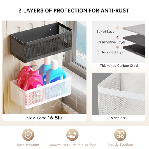 Magnetic Shelf for Washing Machine, White - Image 7