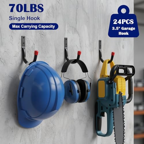 Lemecima 24 Pack Garage Hooks Heavy Duty, 3.5" Garage Wall - Image 5