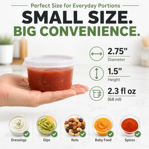 20 PCS Set Small Food Storage Containers with Lids, BPA Free - Image 3