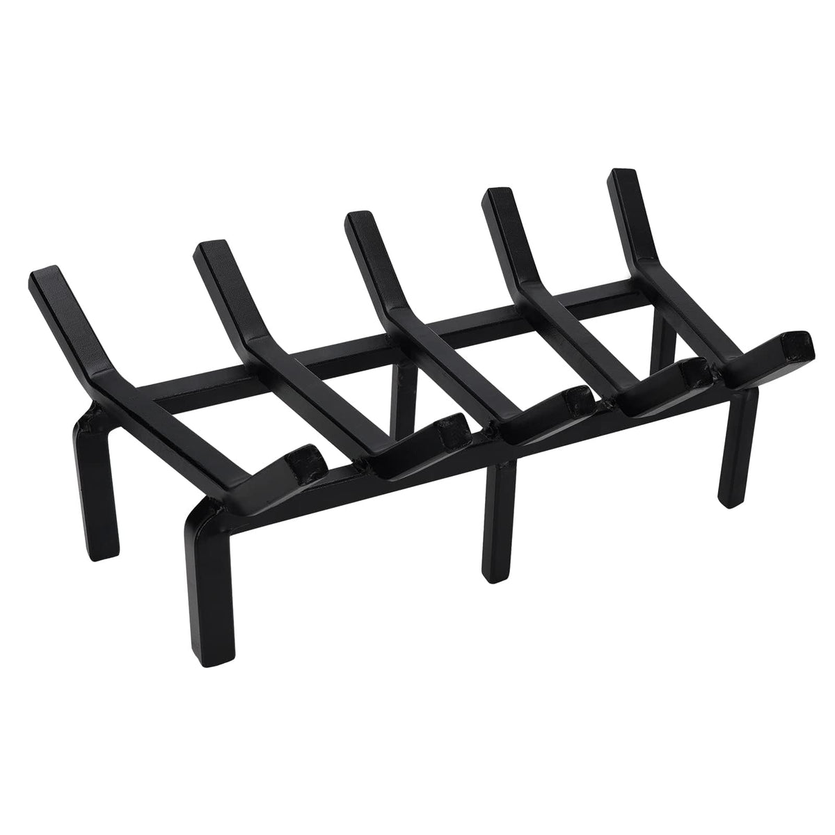 17 Inch Fireplace Grate Heavy Duty Solid Steel Fire Grate - Image 1