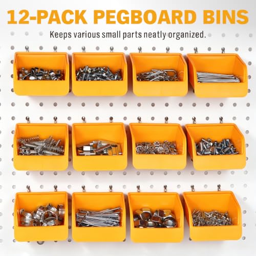 301-Piece Pegboard Hooks Kit, Peg Board Organizer | Home Organization - Image 8