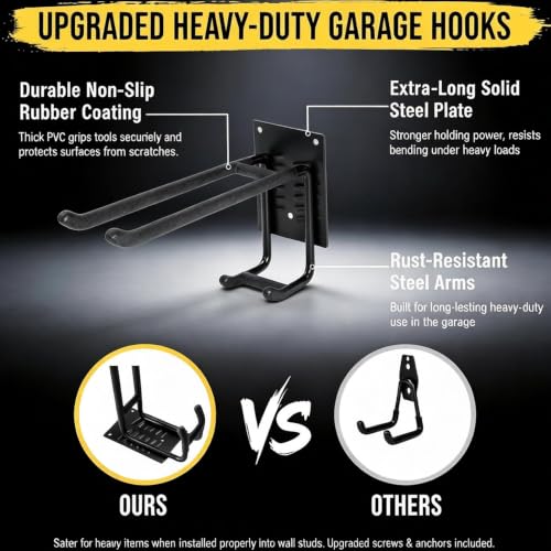 Garage Wall Organizer-Garden Tool Rack Wall Mount - Image 4