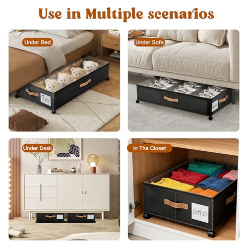 Under Bed Storage with Wheels, Rolling Under Bed Storage - Image 8