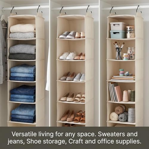 Household Essentials Cedarline 6‑Shelf Hanging Closet - Image 6