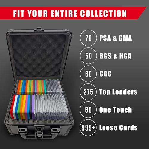 2 ROW Graded Card Storage Box, Holds 70+ PSA Slab Case - Image 4