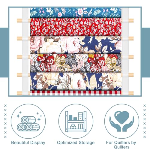Sewing Room Hanging Wall Fabric Organizer, 16.5 Inch - Image 4