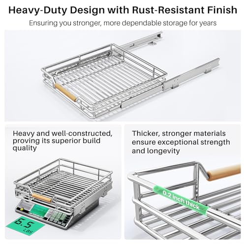 Pull out Cabinet Organizer, 15"W X 21"D, Heavy Duty | Pull Out Organiz - Image 7