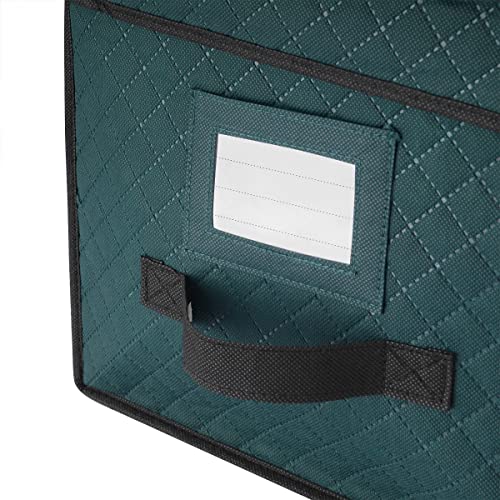 Elf Stor Ornament Storage Box-Green Holiday Organizer - Image 8