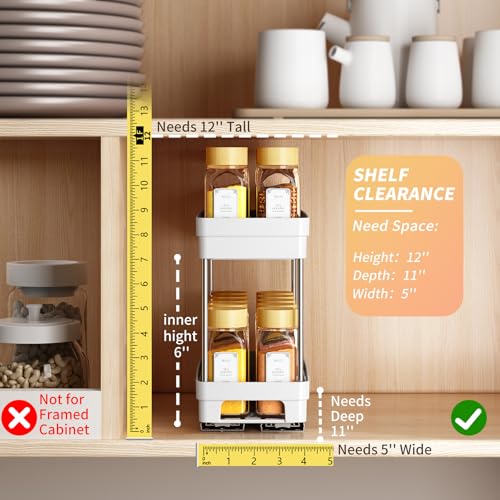 Pull Out Spice Rack Organizer for Cabinet, 3 Packs S | All Products - Image 3
