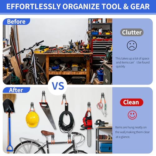 Garage Hooks Heavy Duty Garage Storage Hooks 24 Pack | Garage Storage - Image 8