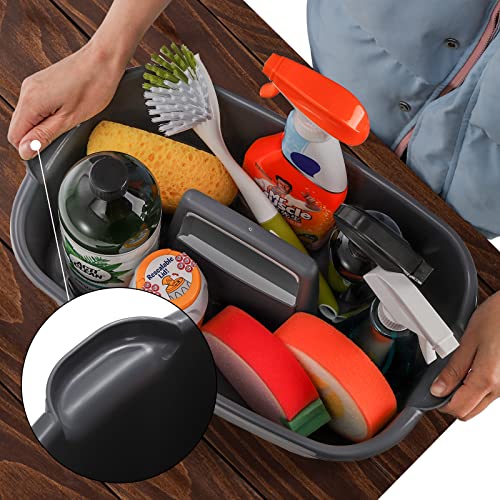 TOPZEA 2 Pack Cleaning Supplies Caddy, Large Plastic Cleaning - Image 5