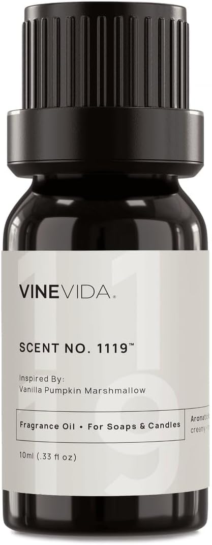 VINEVIDA [0.33oz] Vanilla Pumpkin Marshmallow Fragrance Oil; Fall Fragrance Oil for Candle Making - Fall Scents for Soap Making