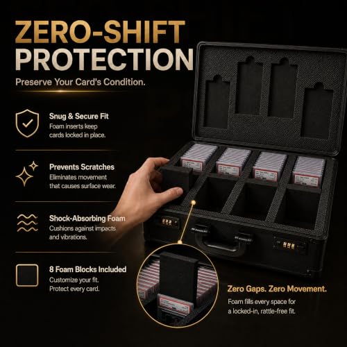 Graded Card Storage Box - Card Slab Case with Lock - 4 Row - Image 6