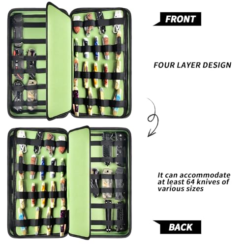 GWCASE 66+ Pocket Knife Organizer Case for Folding Knives - Image 4
