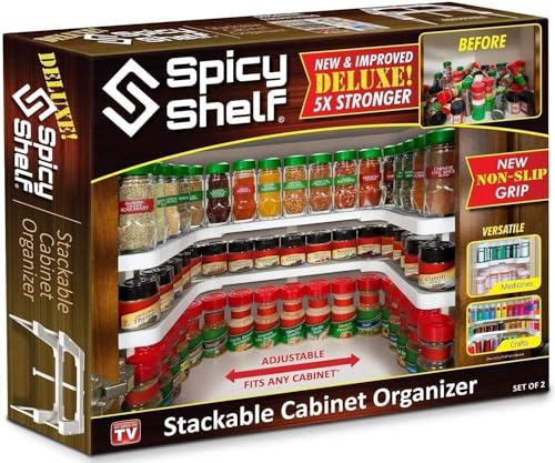 Spicy Shelf Deluxe - Expandable Spice Rack and Stackable - Image 2
