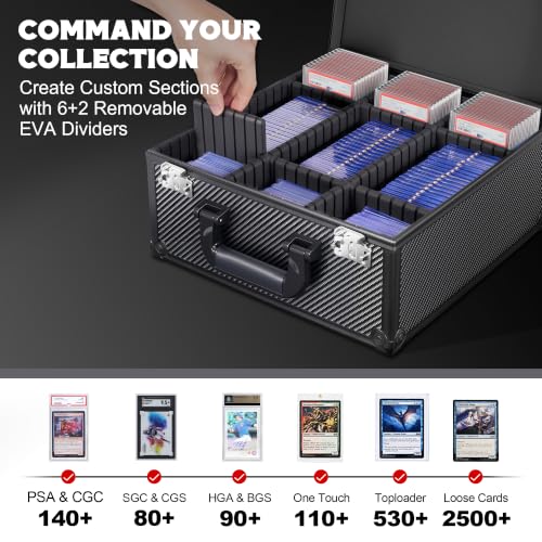 Kabinka Graded Card Storage Box, Aluminum Trading Card Box - Image 4
