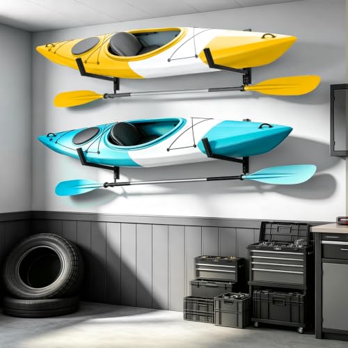 Wall Mount Kayak Storage Rack, Kayak Hooks for Garage Wall - Image 3