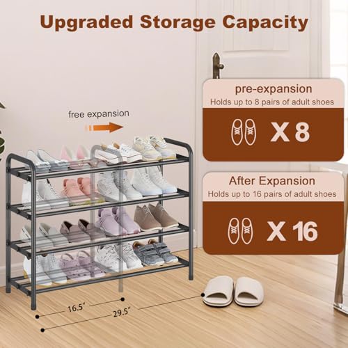 Expandable Metal Shoe Rack for Closet & Entryway, Sh | All Products - Image 5