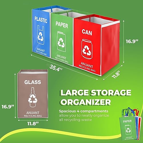 Separate Recycling Waste Bin Bags for Kitchen Office in Home - Image 6