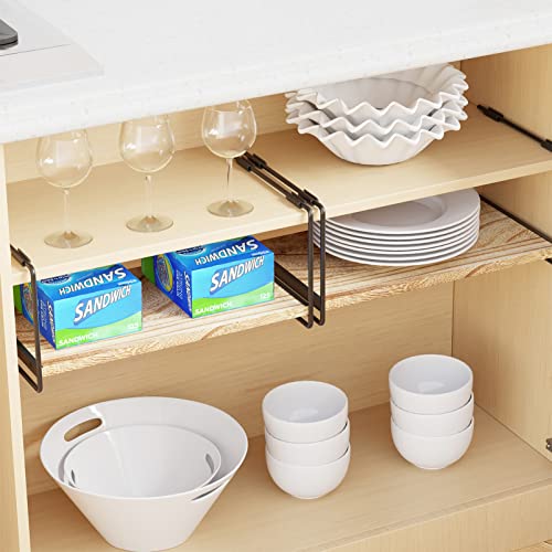 SpaceAid Cabinet Shelf Organizers 2 Pack, Kitchen Counter - Image 6