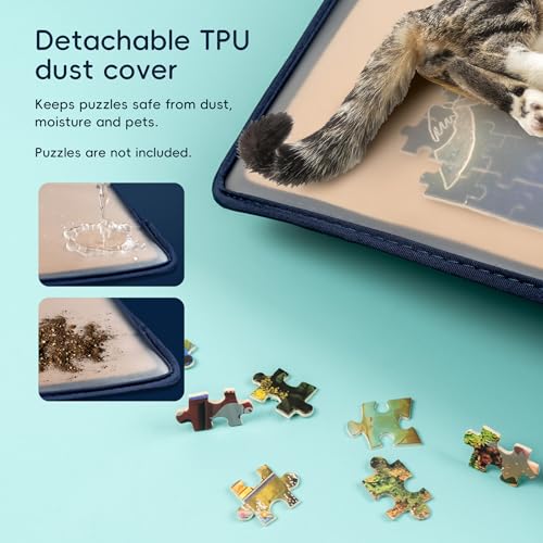 Tektalk Jigsaw Puzzle Board with 6 Color Sorting Trays - Image 6