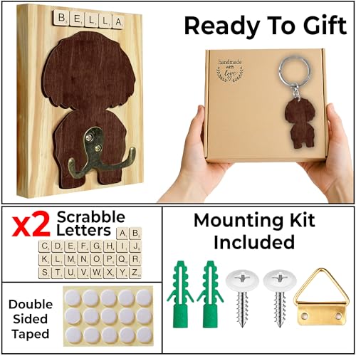 Shih Tzu Dog Leash Holder Wall Mount with Scrabble | Home Organization - Image 5