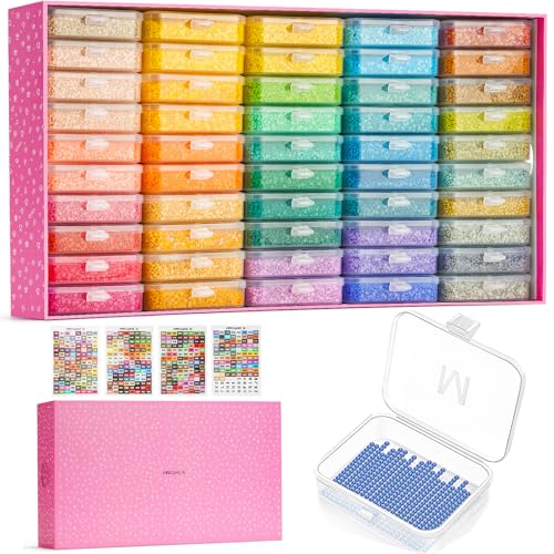 50PCS Diamond Painting Storage Containers Trays with Lids - Image 2