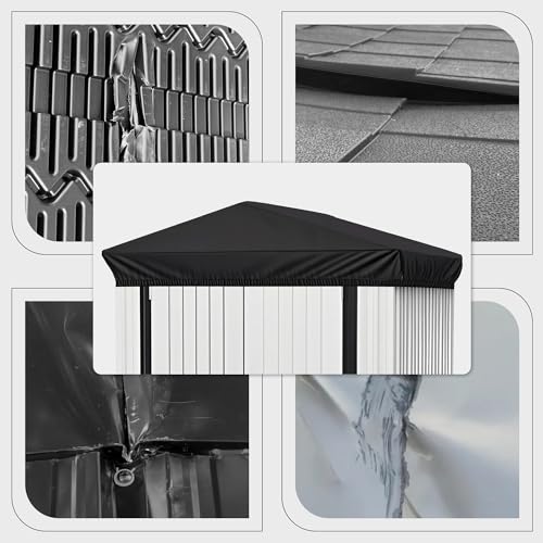 6x4 Ft Durable Slooping Roof Shelter Cover Pressure Rubberized - Image 8