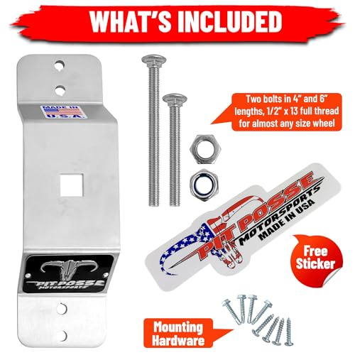 Pit Posse 802 Spare Tire Carrier Wall Mount Bracket - Image 6
