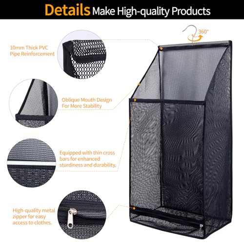 Hanging Collapsible Breathable Mesh laundry bags,Fast - Image 4