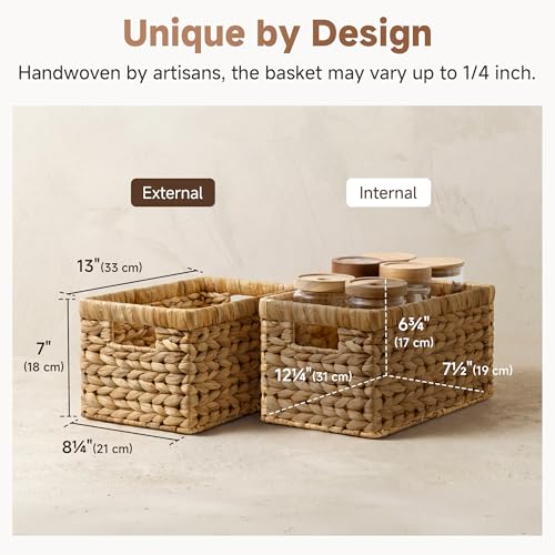StorageWorks Wicker Baskets, Wicker Storage Baskets for Shelves - Image 4