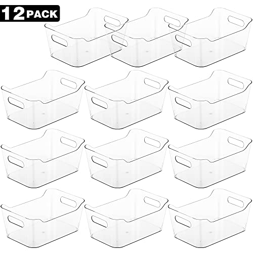 Tiawudi 12 Pack Plastic Storage Bins, Multi-Use Organizer Bins - Image 5