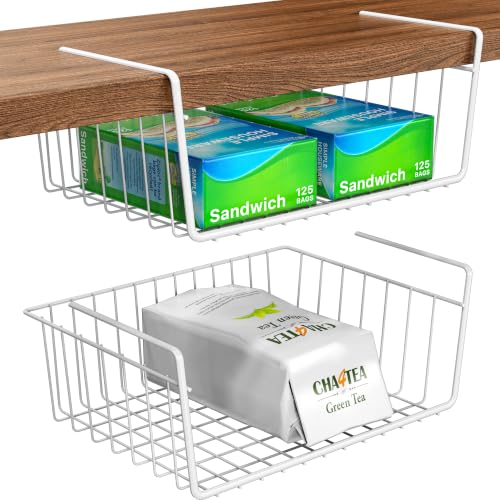 Simple Houseware 2-Pack Under Shelf Wire Metal Baske | All Products - Image 2