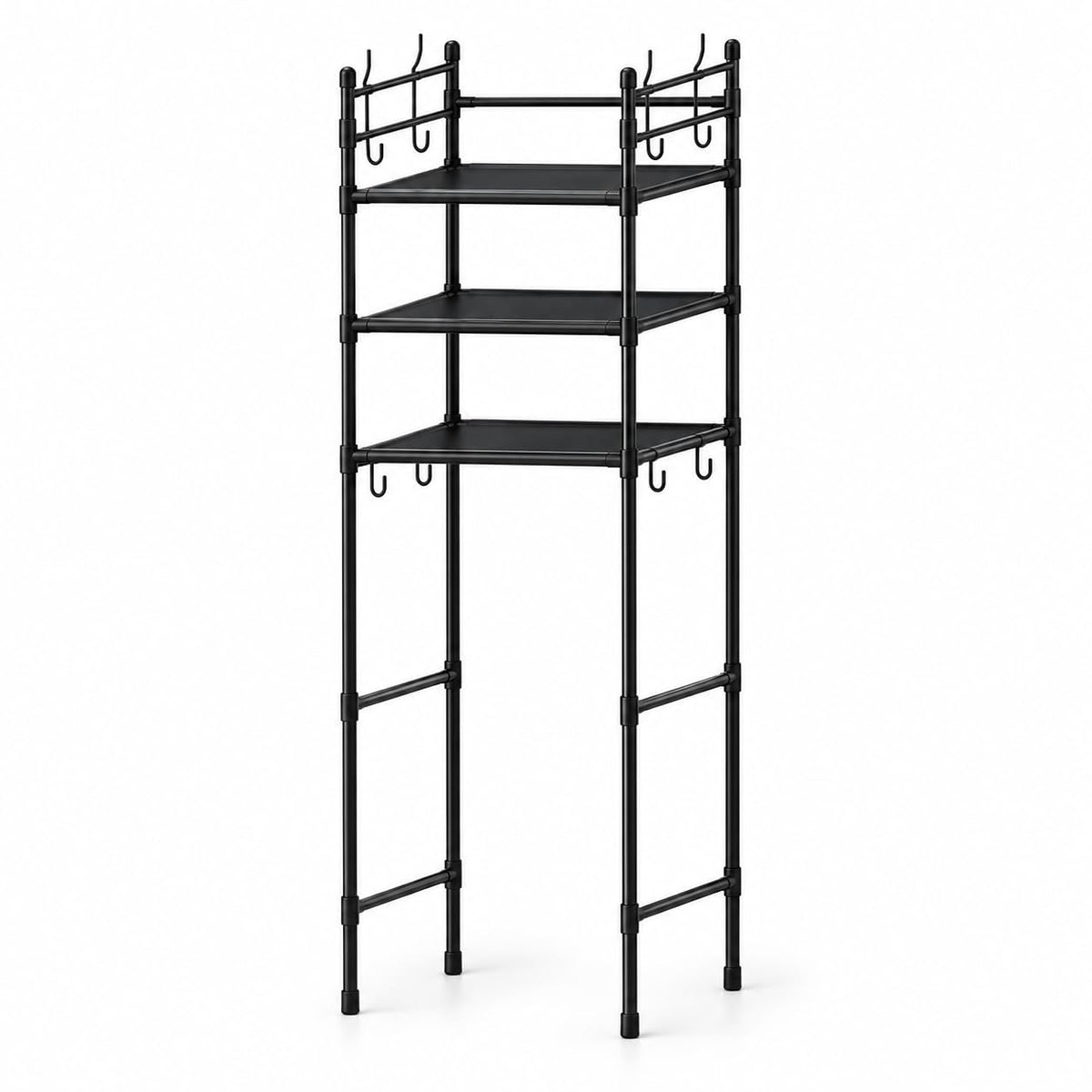 1 Piece Bathroom Shelves Over Toilet, 3 Tier Toilet Storage Rack - Image 1