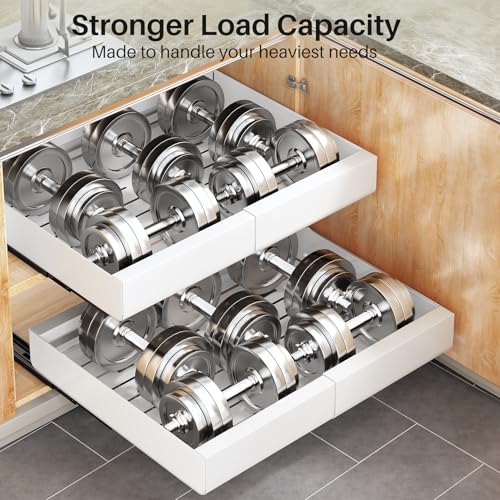 Pull out Cabinet Organizer, Expandable(12"-20") Heavy Duty Slide - Image 7