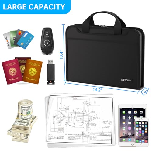 ENGPOW Accordion File Organizer, Fireproof Expanding File Folder - Image 6
