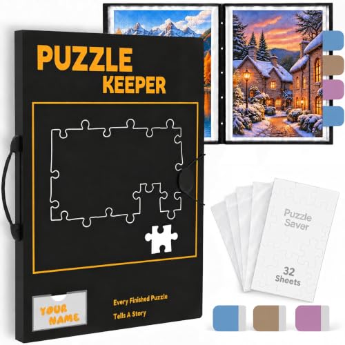 Puzzle Storage Folder with Labeling Tab,Puzzle Binder - Image 2