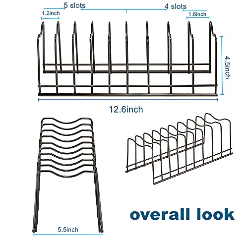 Pot Lid Organizer, Stainless Steel Pot Lid Storage Rack Holder - Image 5